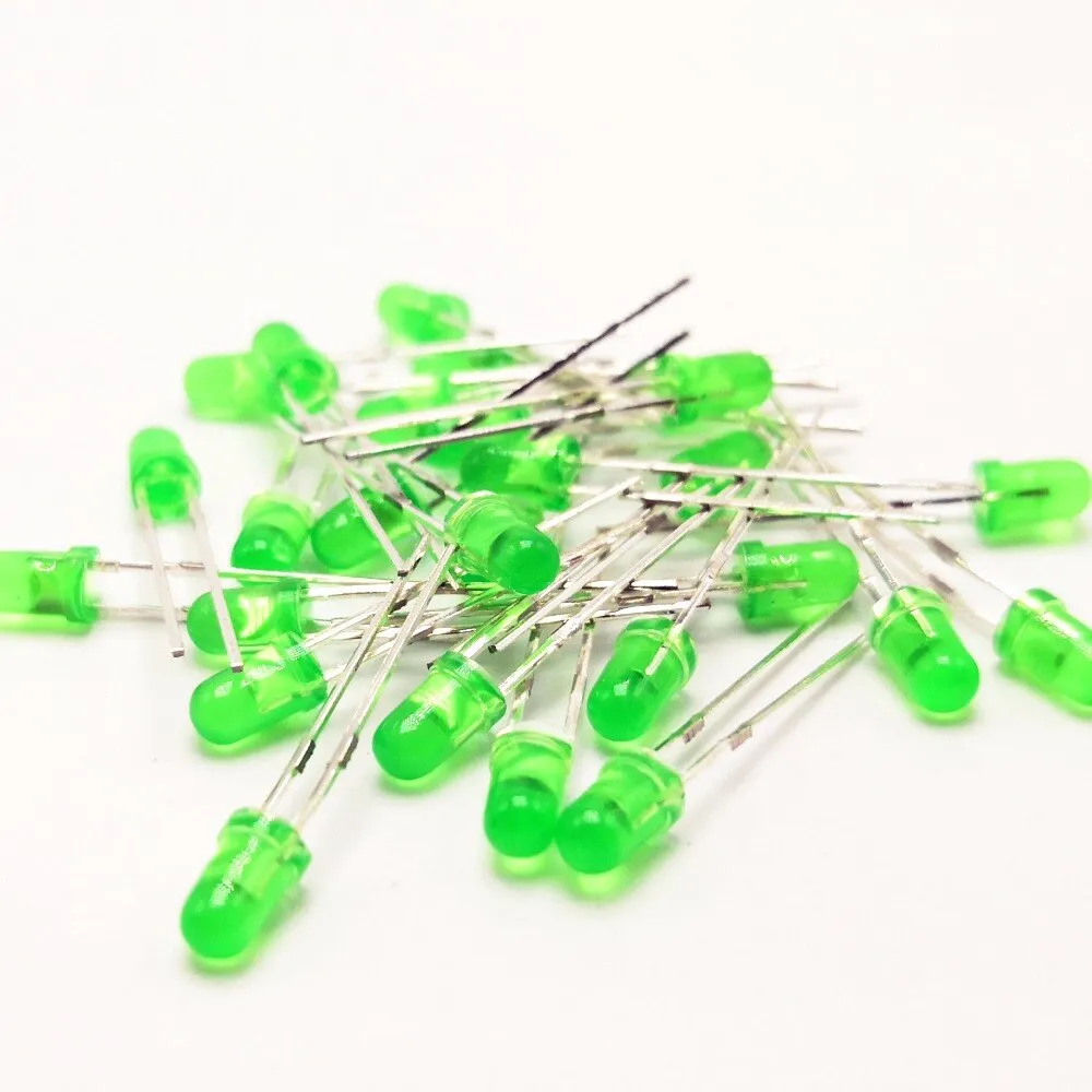 100pcs F5 5mm LED diode Light Assorted Kit LEDs Set Round White Yellow Red Green Blue electronic diy kit Purple Pink Warm white