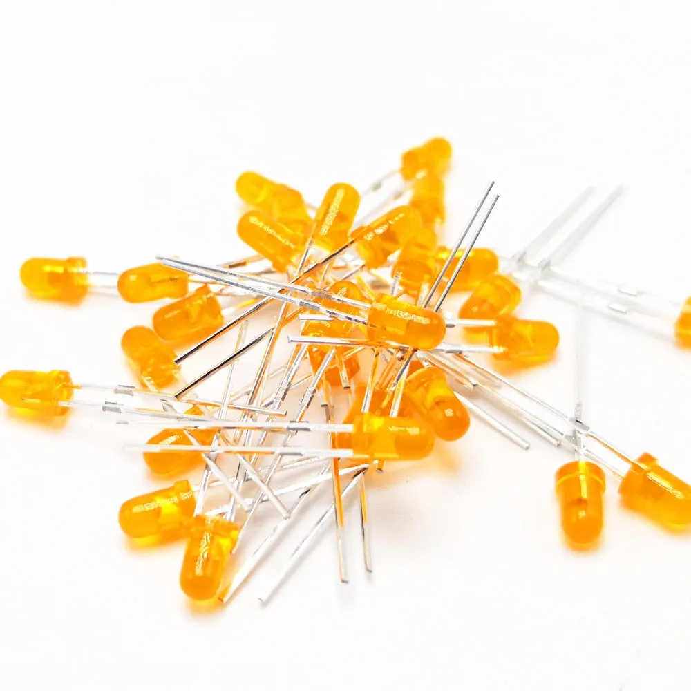 100pcs F5 5mm LED diode Light Assorted Kit LEDs Set Round White Yellow Red Green Blue electronic diy kit Purple Pink Warm white