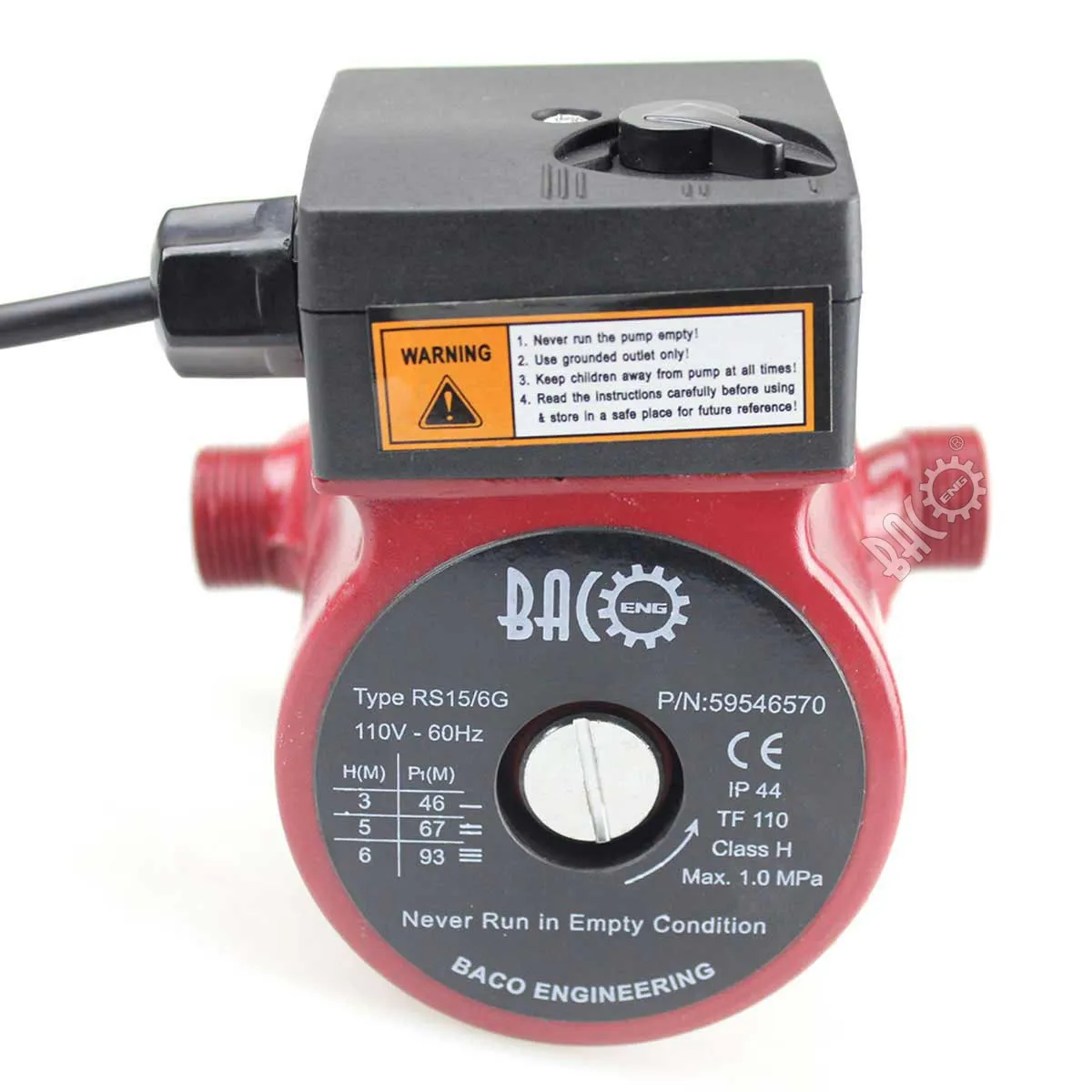 110V 3/4" Iron Head Circulation Pump