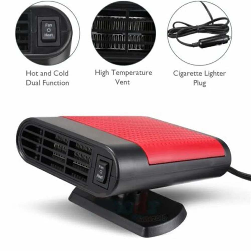 12v 150W Car Air Heater Fast Hot Warm Air Blower Quick Heating