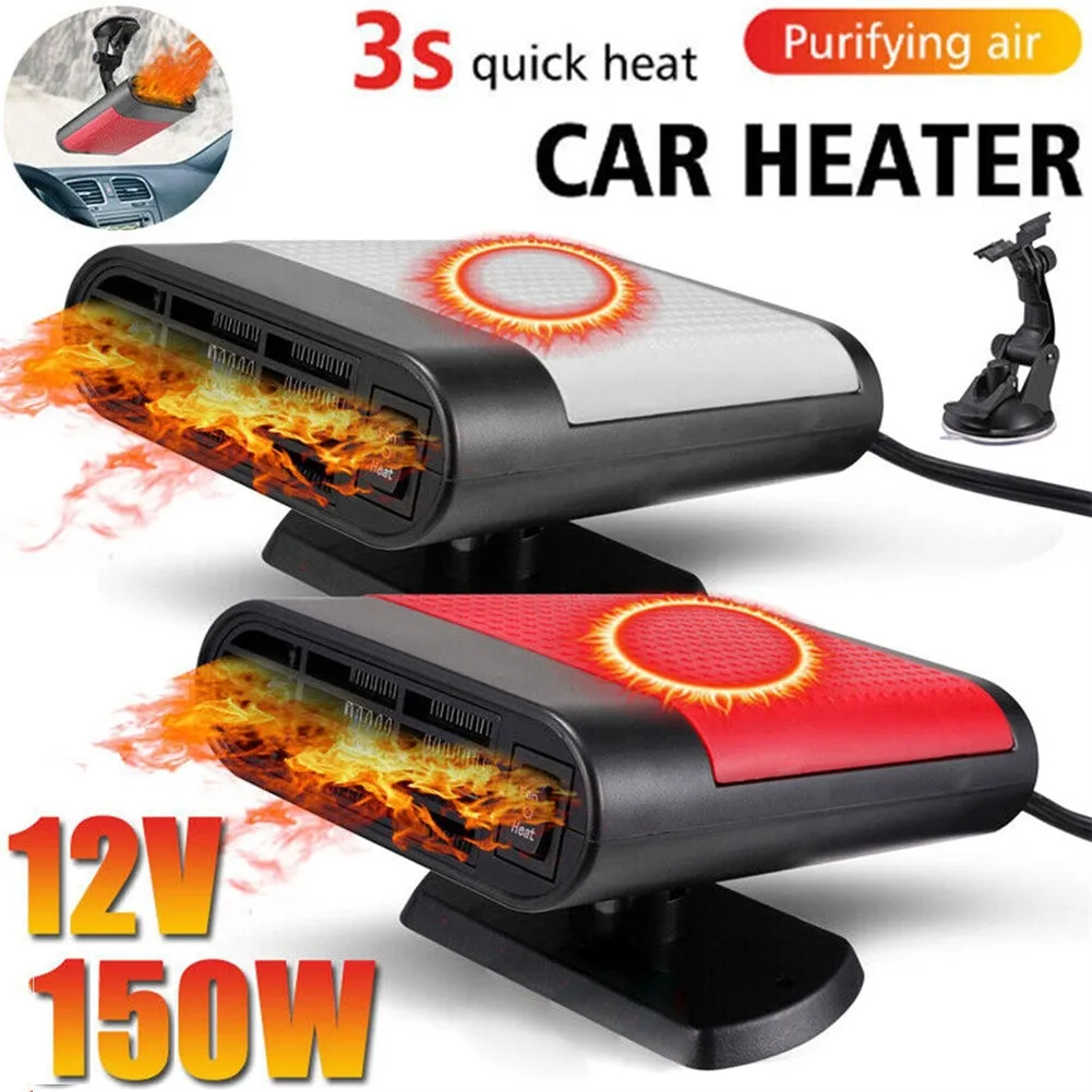 12v 150W Car Air Heater Fast Hot Warm Air Blower Quick Heating