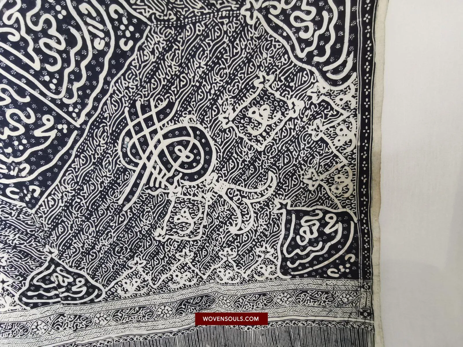 1443 Antique Calligraphy Jambi Batik Bertulis Hand Drawn Textile  Kain Arab