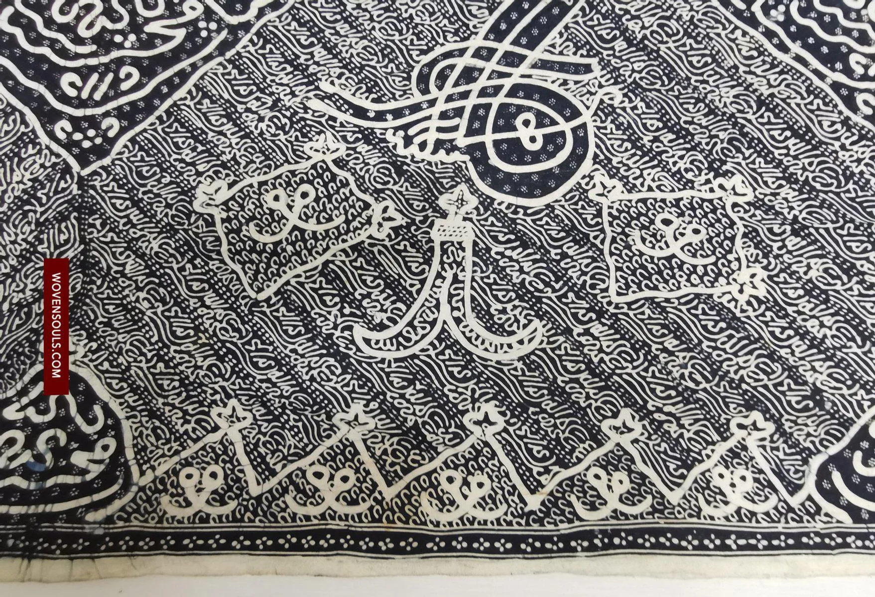 1443 Antique Calligraphy Jambi Batik Bertulis Hand Drawn Textile  Kain Arab