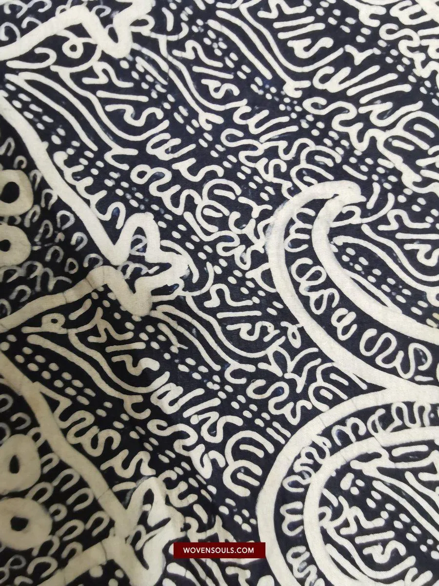 1443 Antique Calligraphy Jambi Batik Bertulis Hand Drawn Textile  Kain Arab