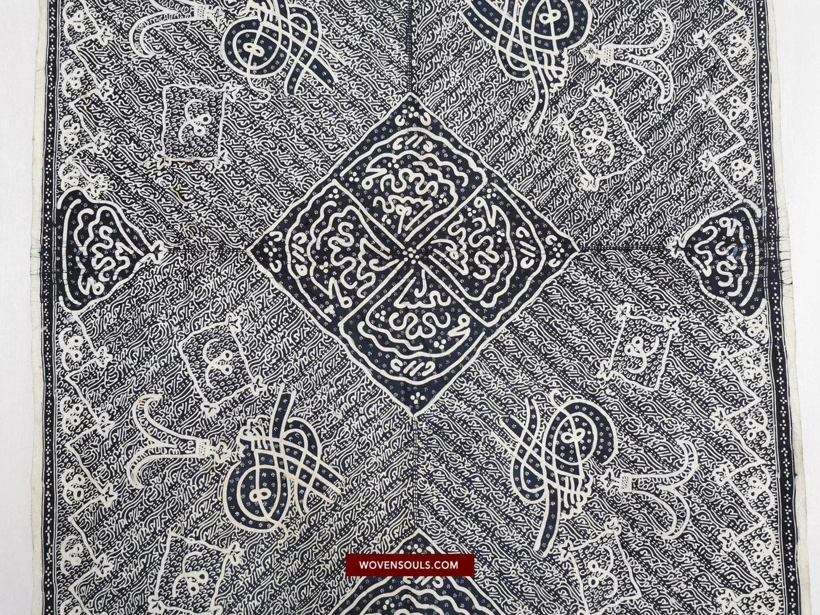 1443 Antique Calligraphy Jambi Batik Bertulis Hand Drawn Textile  Kain Arab