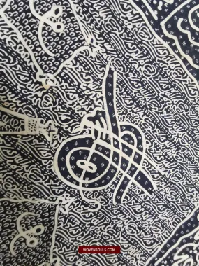 1443 Antique Calligraphy Jambi Batik Bertulis Hand Drawn Textile  Kain Arab