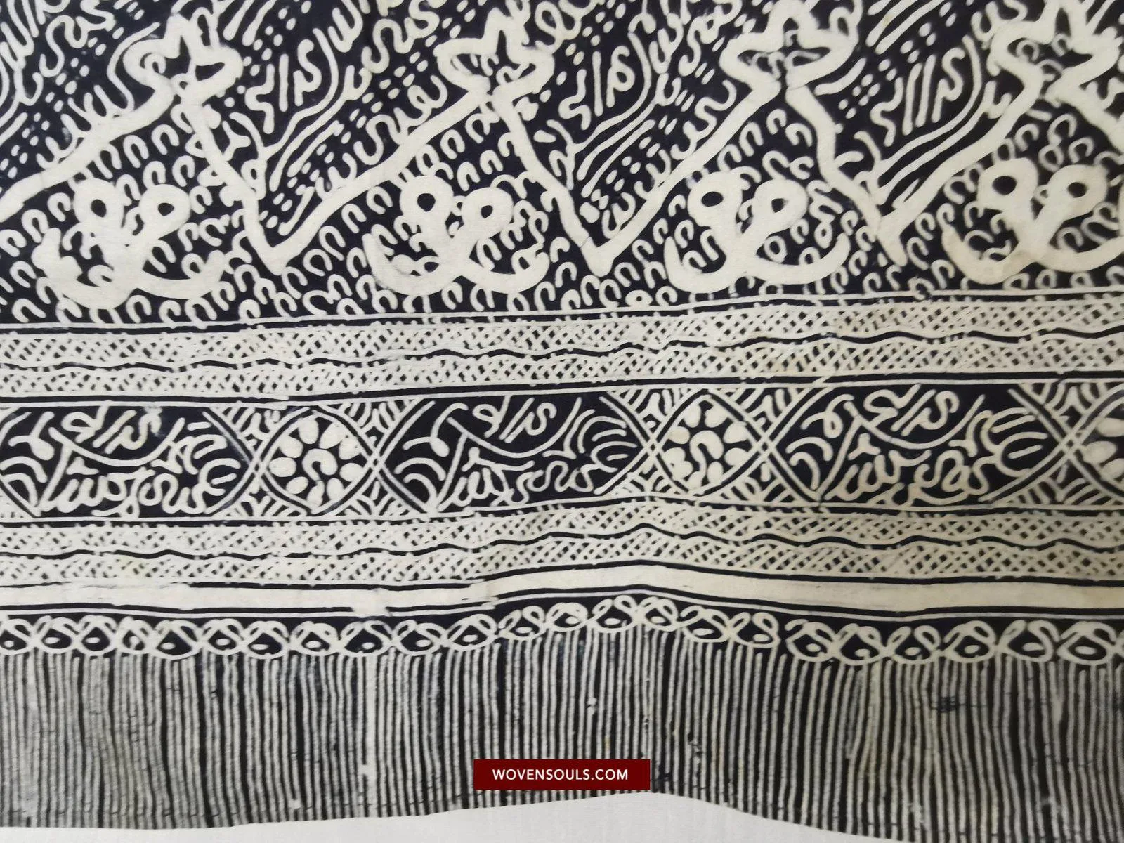 1443 Antique Calligraphy Jambi Batik Bertulis Hand Drawn Textile  Kain Arab