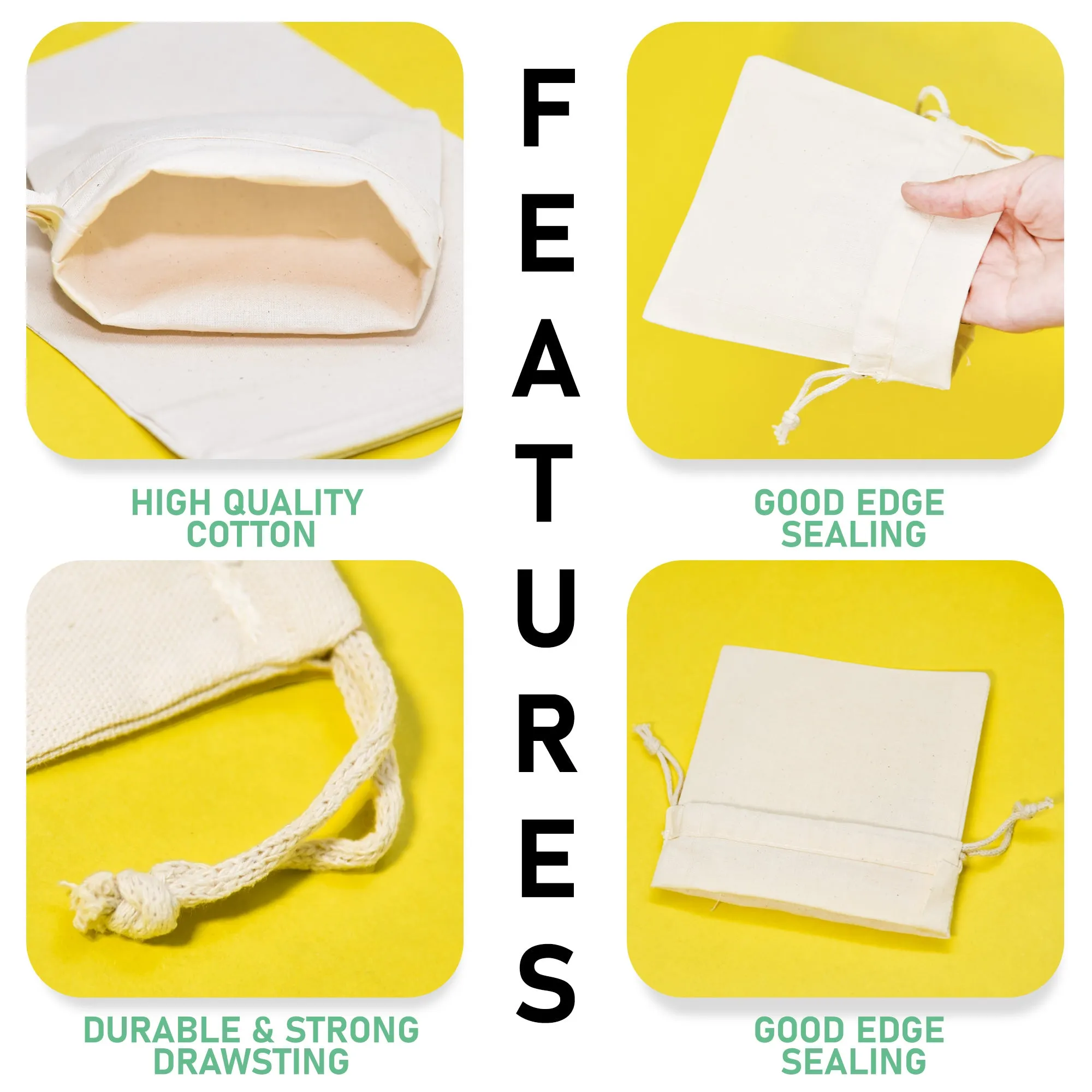 20x24 Inch Double Drawstring Bags