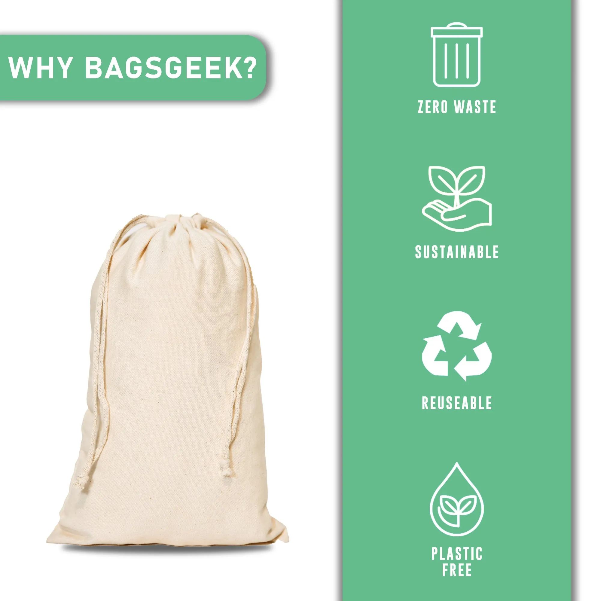 20x24 Inch Double Drawstring Bags