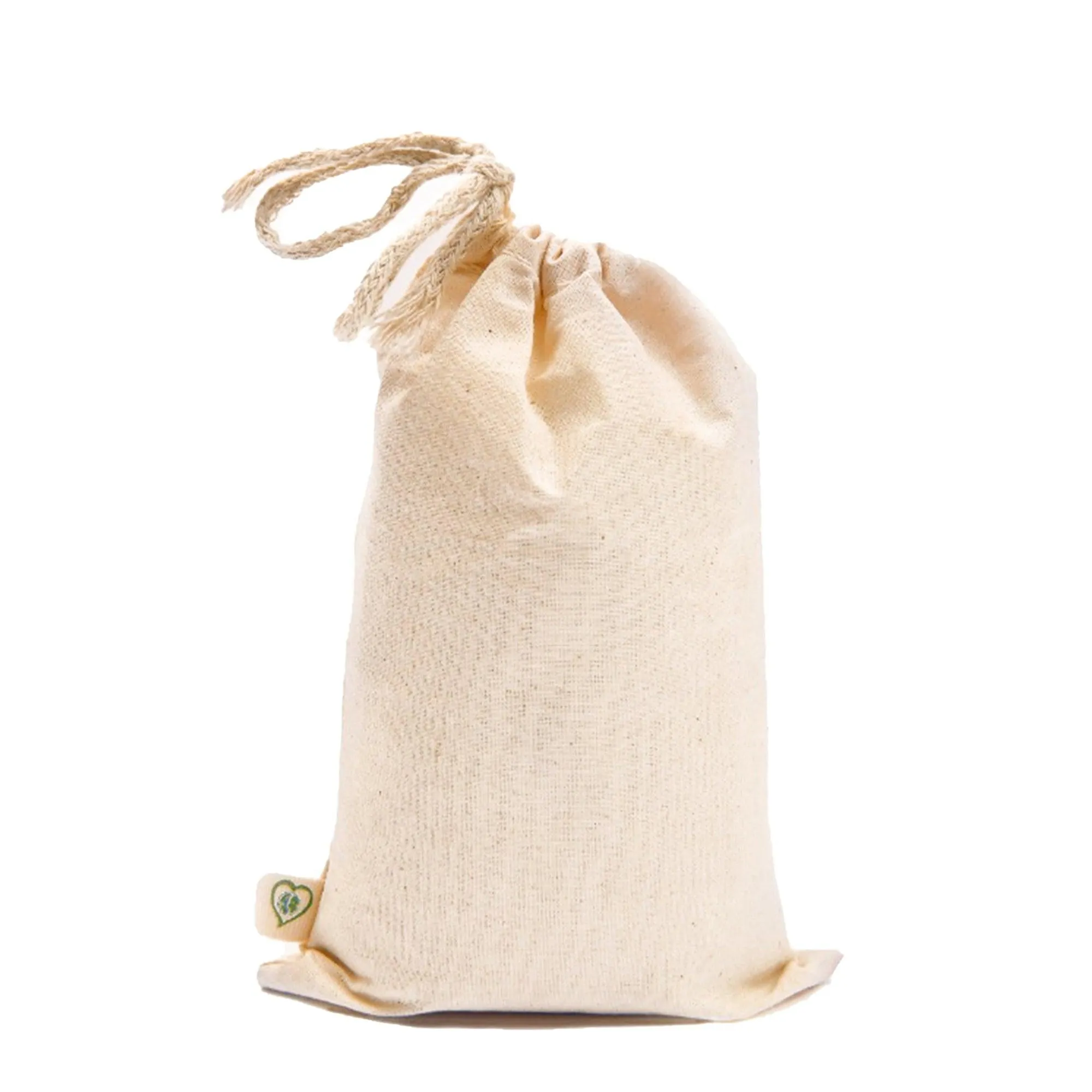 20x24 inches Single 100% Cotton Muslin Drawstring Bags