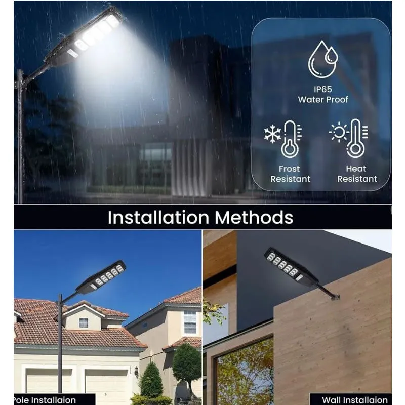 300W Led Solar Powered Street Light With Remote Control