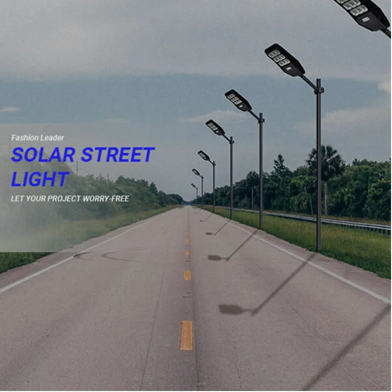 300W Led Solar Powered Street Light With Remote Control