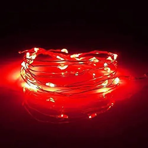39 Inch Red Fairy Light - (Coin Cell Operated)