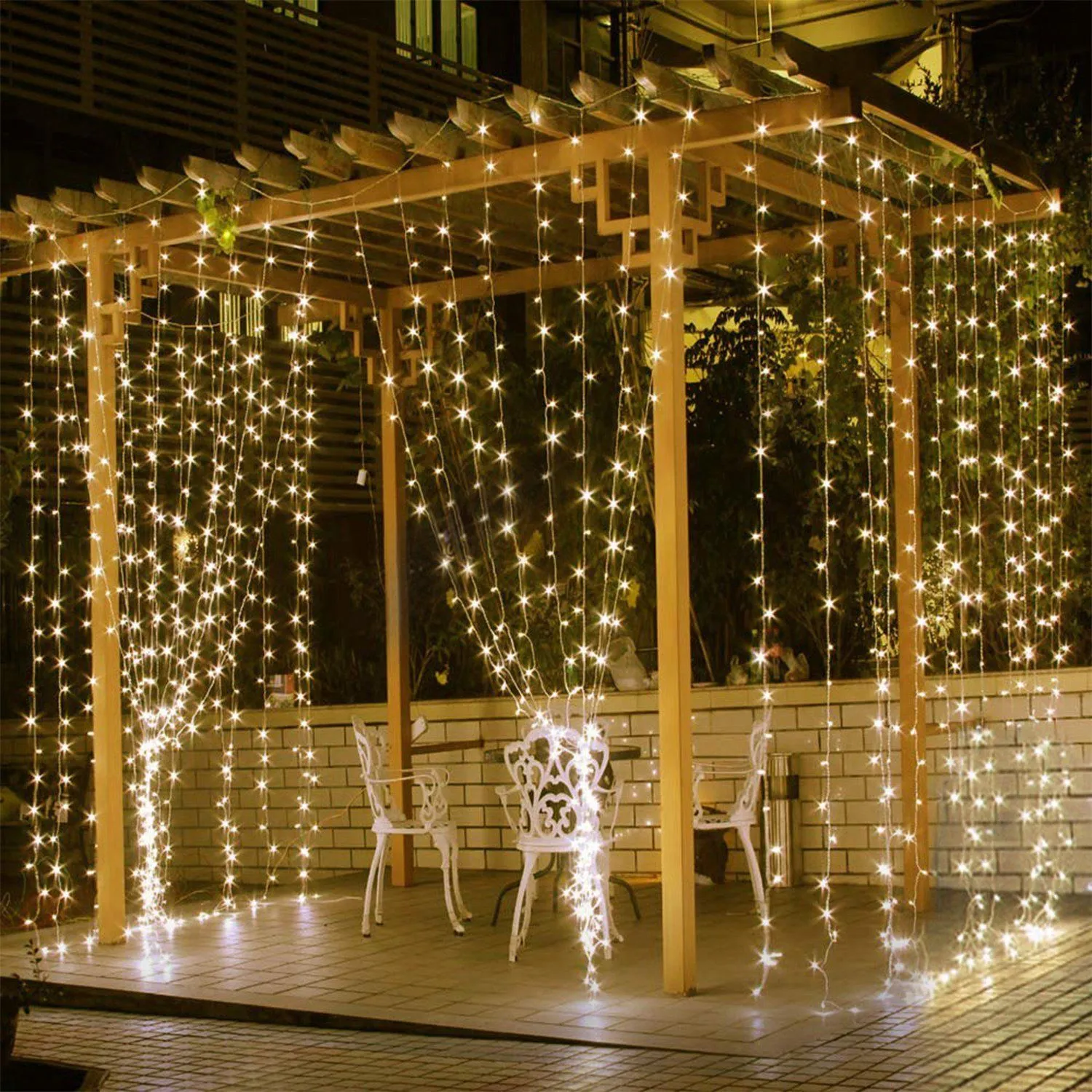 3M 300 LEDs String Curtain Light with Remote