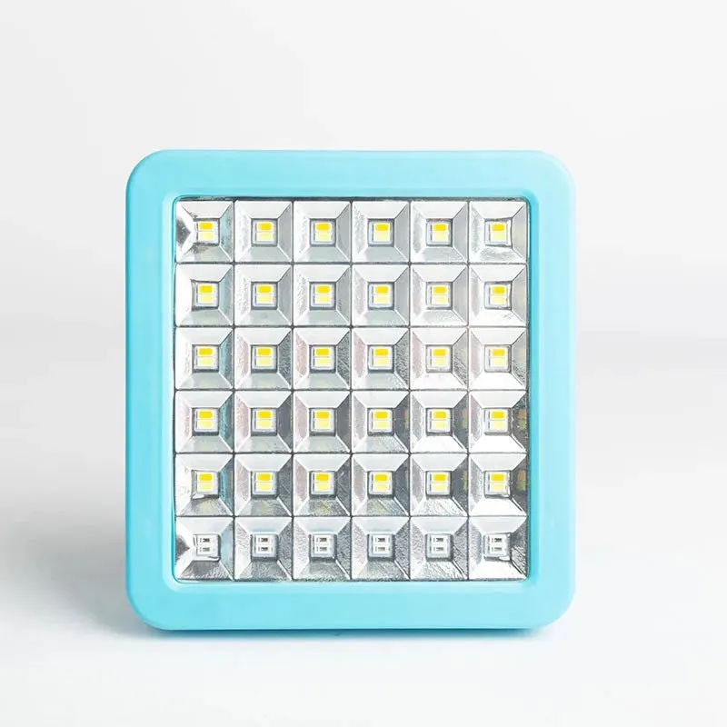 72 Leds Multi-Function Solar Light With 10W Bulb Ab-Ta147 Blue