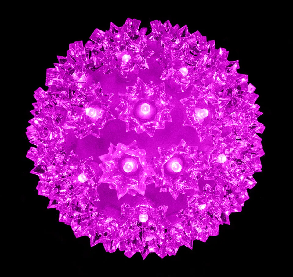 7.5" Sphere 100mm Purple LEDS