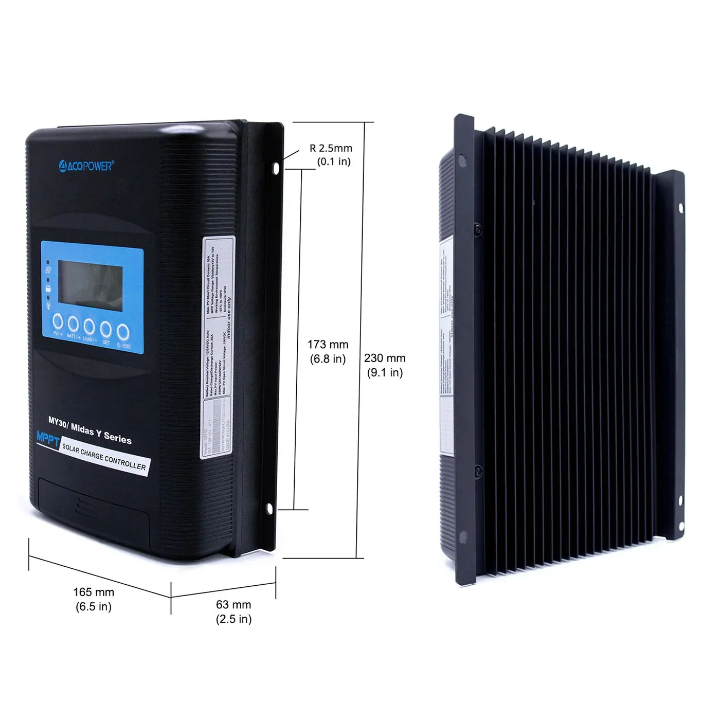 ACOPower 30A MPPT Solar Charge Controller with Remote Meter MT-50