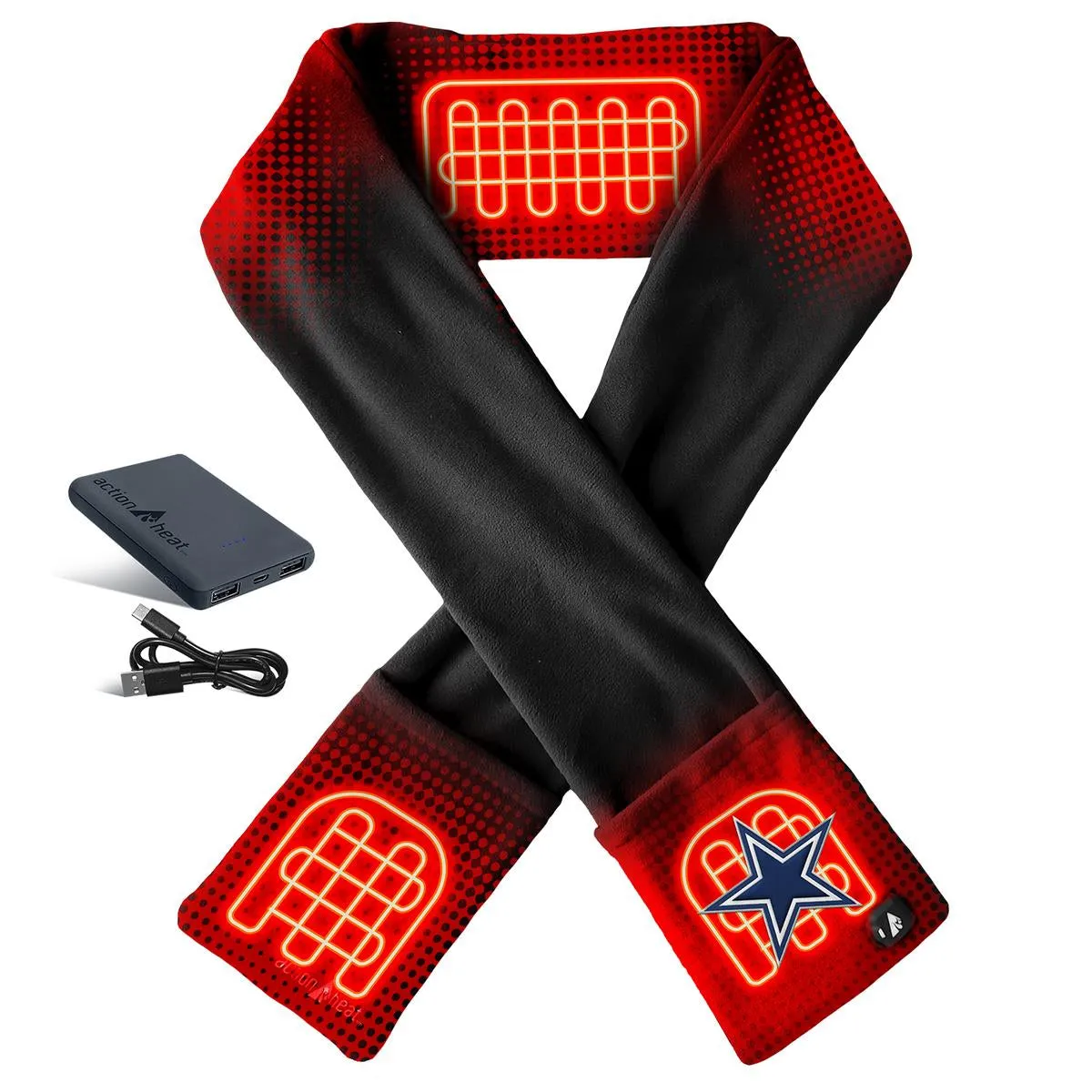 ActionHeat Dallas Cowboys 5V Battery Heated Scarf