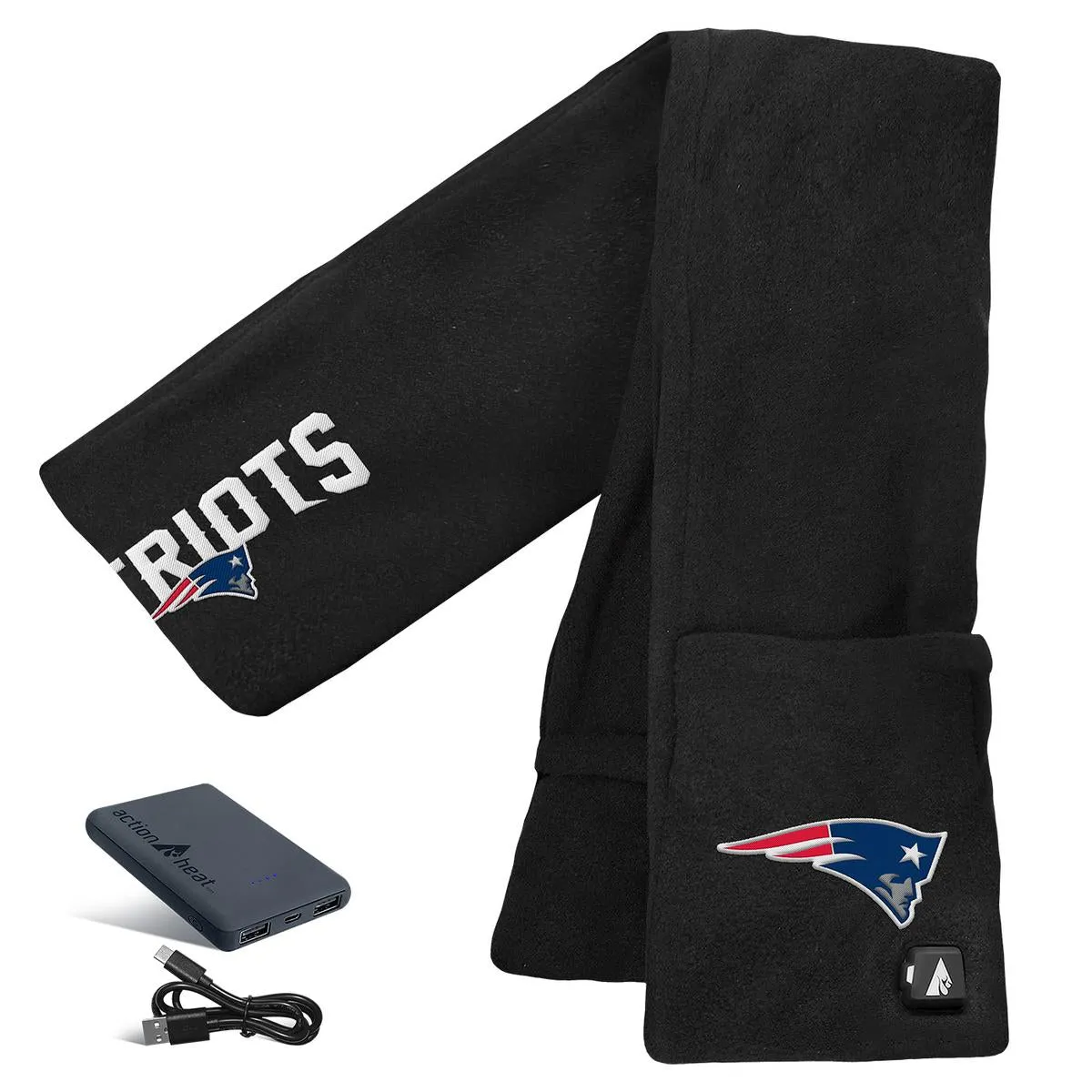 ActionHeat New England Patriots 5V Battery Heated Scarf
