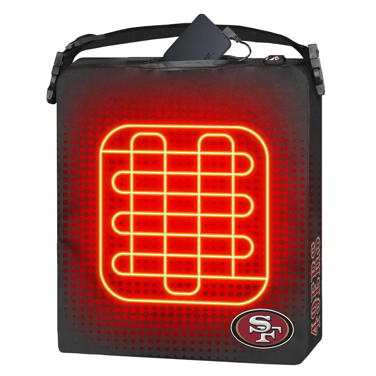 ActionHeat San Francisco 49ers 5V Battery Heated Seat Cushion