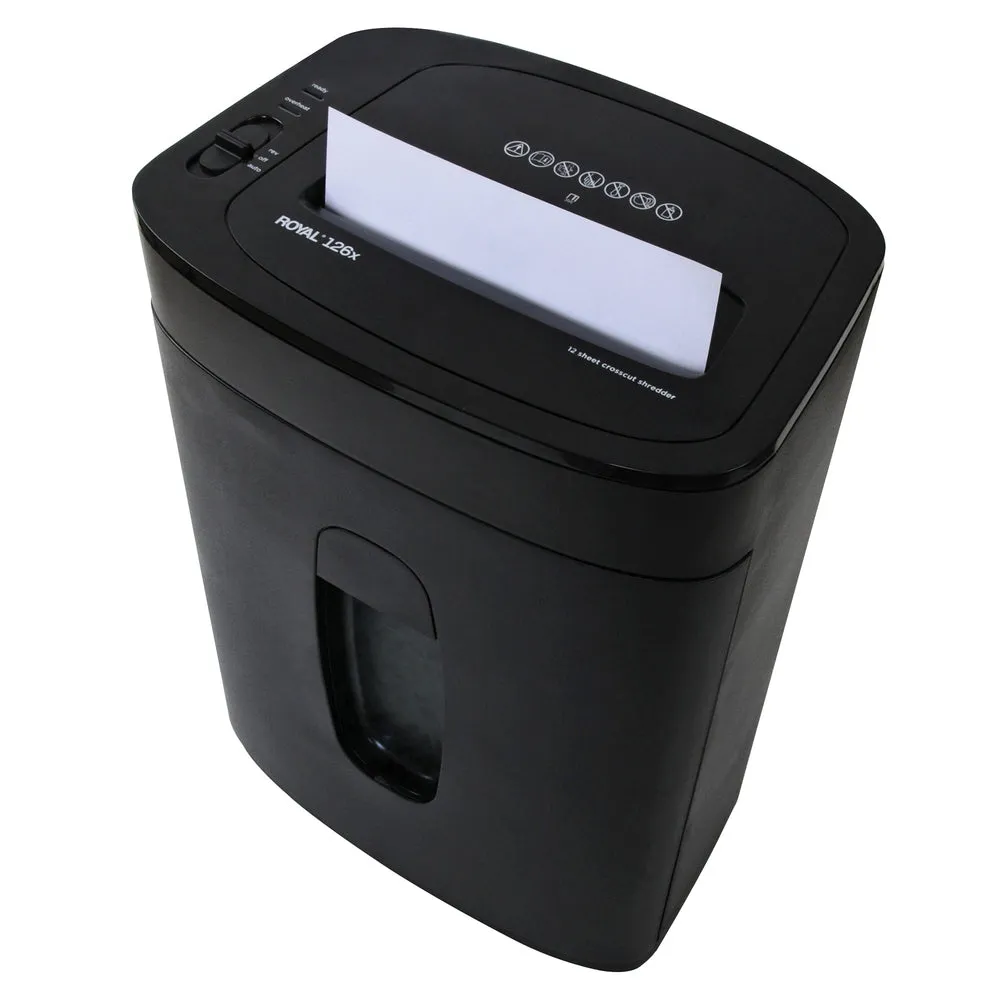 Adler Royal 95001G Cross Cut Shredder - Shreds 12 Sheets - 5/32" x 1 1/4" Pieces