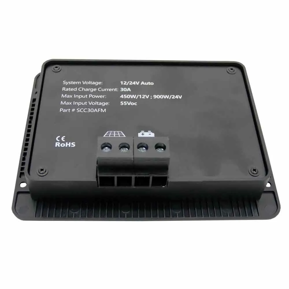 AIMS Power 30 Amp PWM Flush Mount Solar Charge Controller