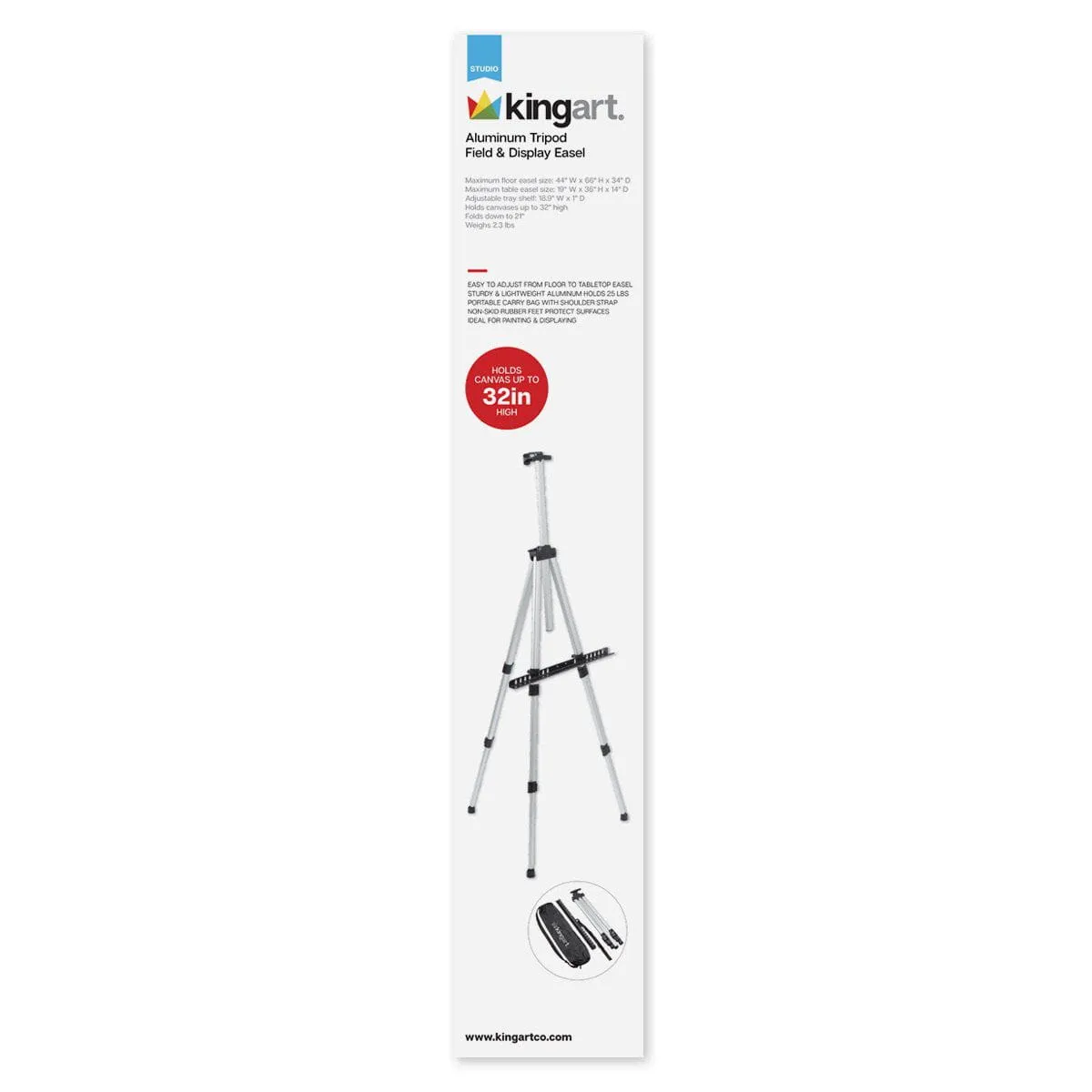 Aluminum Tripod Easel 66"