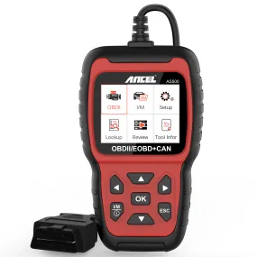 Ancel AS500 OBD2 Scanner Engine Code Reader OBD Car Diagnostics Tool Multilingual Free Update