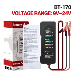 ANENG BT-170 12V Battery Tester Motorcycle Electric Bike 6-LED