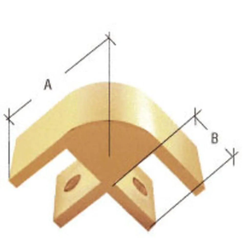 Anodized 2-Way 90 Degree Standard Connector for 3/8" Glass