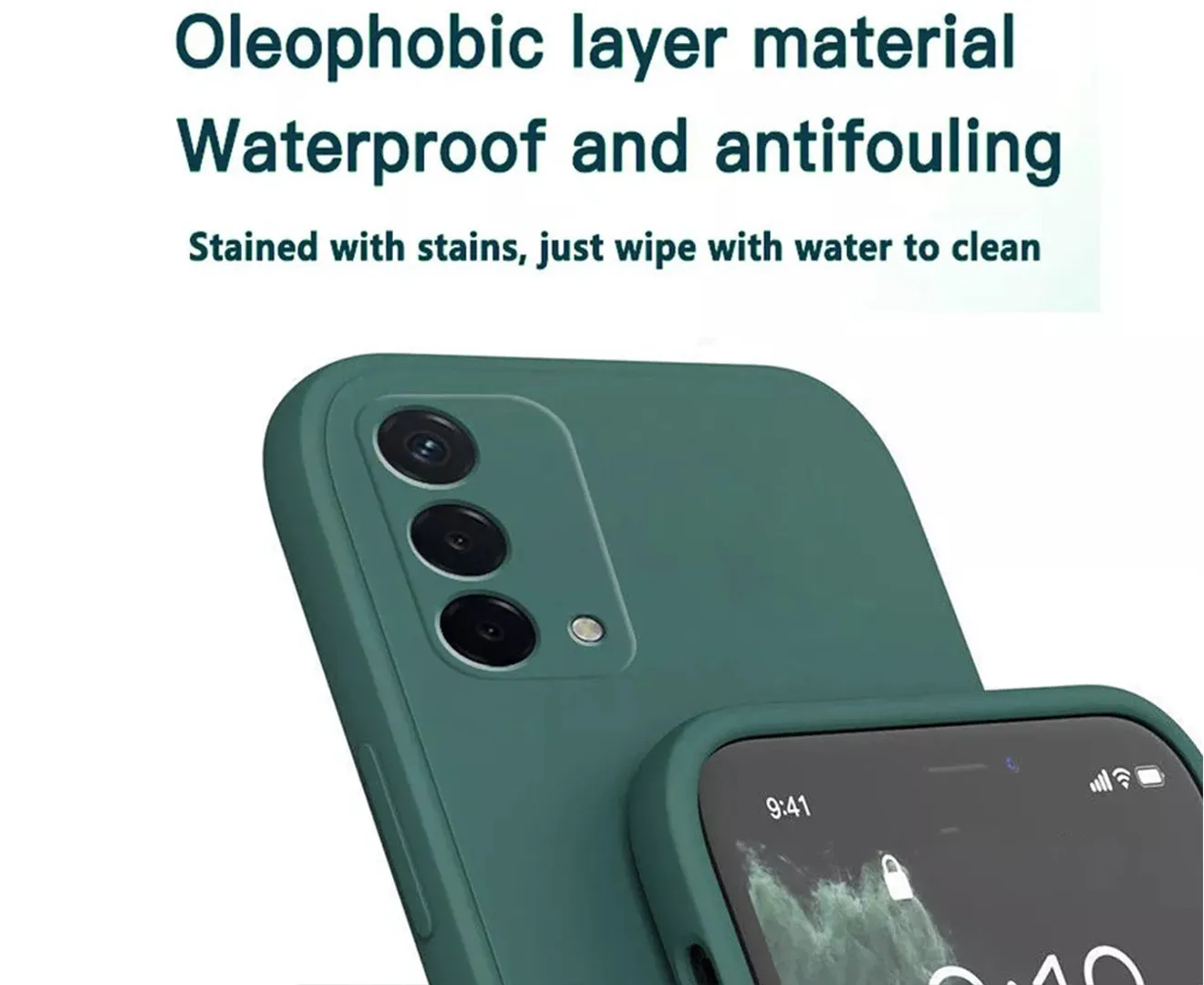 Anymob iPhone Phone Case Pantone Full Lens Protection Square Silicone Cover For IOS 13 11 12 Pro Max Mini X XS Max XR 7 8 6 6S Plus SE Compatible