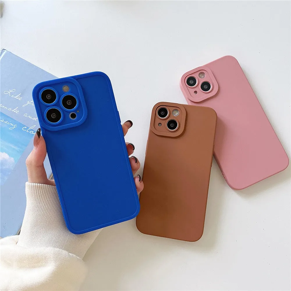 Anymob iPhone Pink Soft Silicone Phone Case Angel Eye Design Camera Protection Cover