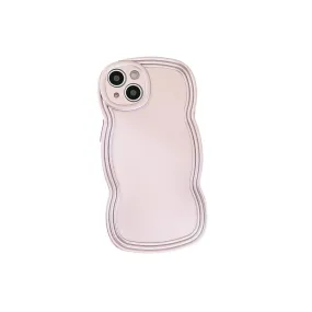 Anymob iPhone Rose Gold Chromed Wave Phone Case Soft Silicone Shockproof Protection Back Cover