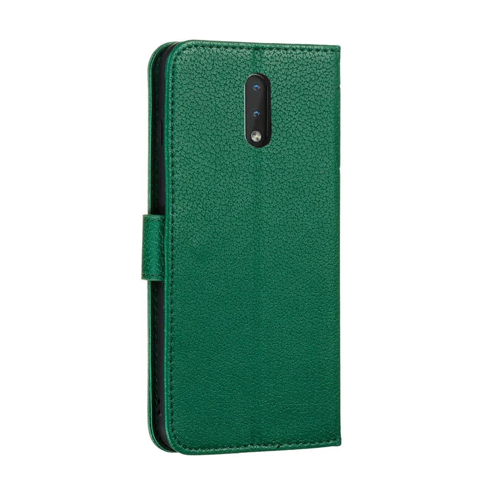 Anymob Nokia Brown Leather Flip Case Feather Wallet Phone Cover Protection