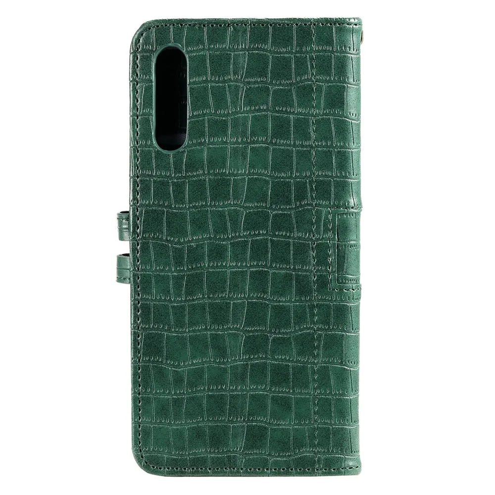 Anymob Samsung Brown Leather Case Cover 3D Flip Wallet Phone Protection