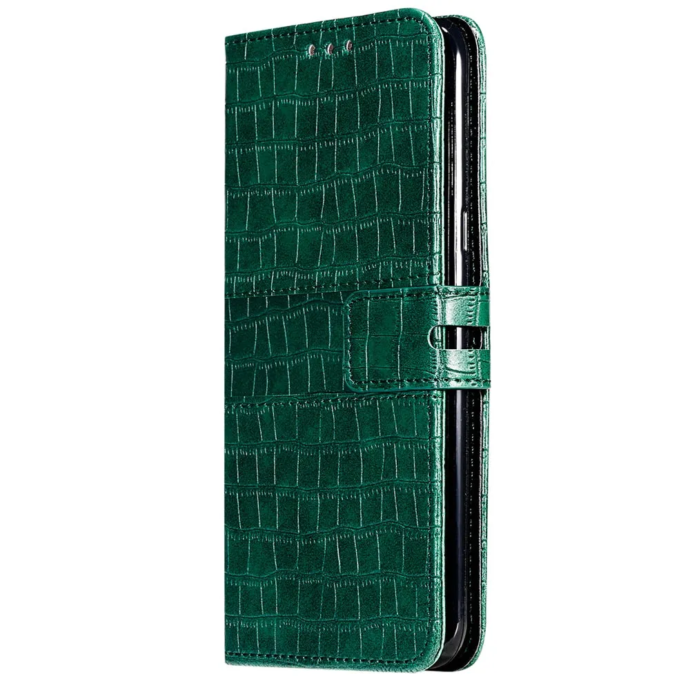 Anymob Samsung Brown Leather Case Cover 3D Flip Wallet Phone Protection