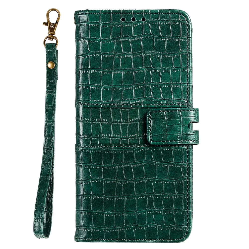 Anymob Samsung Brown Leather Case Cover 3D Flip Wallet Phone Protection