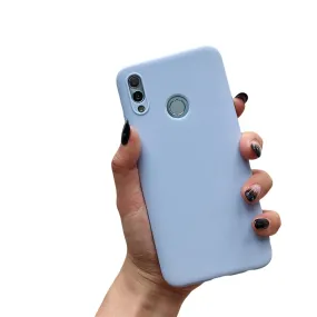 Anymob Samsung Light Blue Soft Silicone Phone Cover Protection