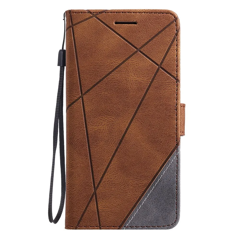 Anymob Samsung Navy Blue Flip Case Leather Phone Wallet Cover Protection