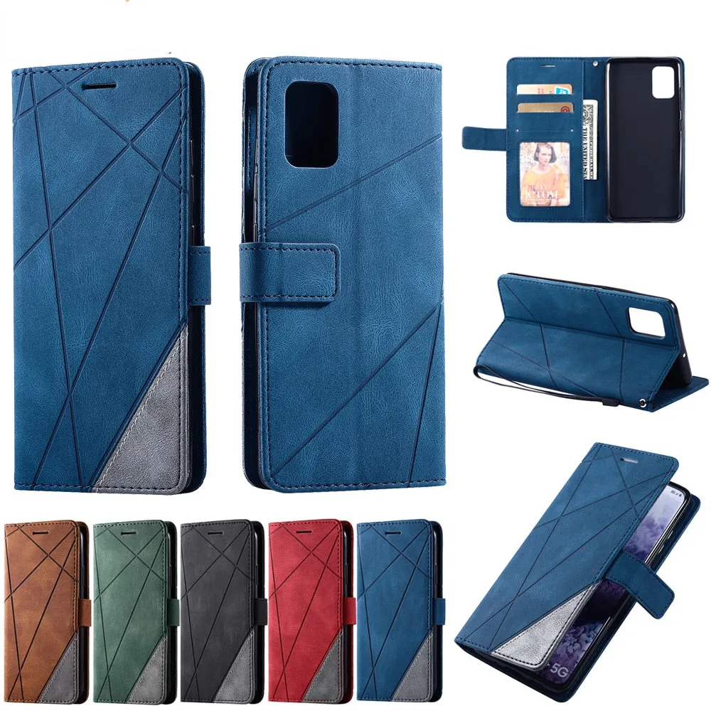 Anymob Samsung Red Luxury Leather Case Mobile Phone Cover Protection