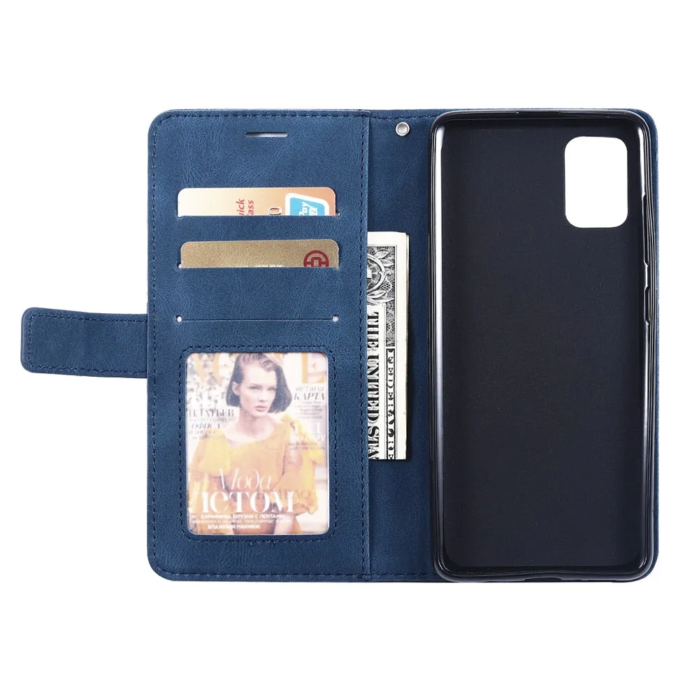 Anymob Samsung Red Luxury Leather Case Mobile Phone Cover Protection