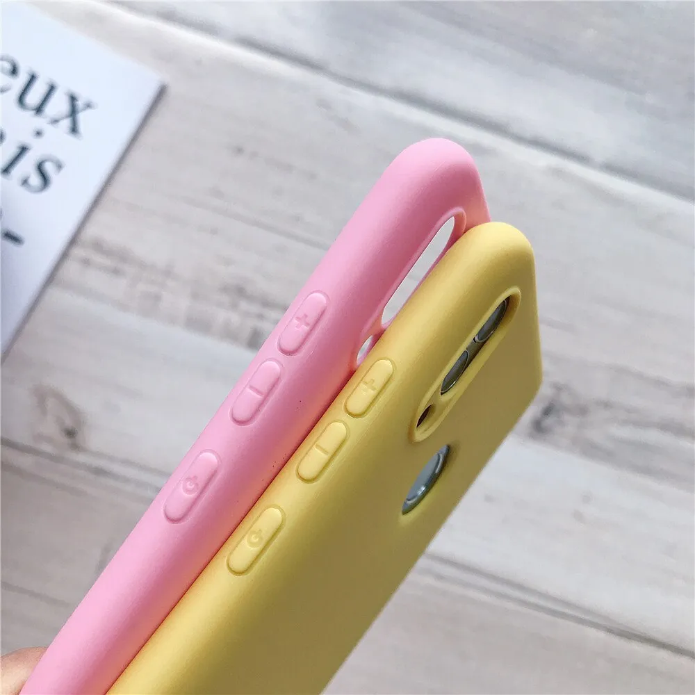 Anymob Samsung Yellow Soft Silicone Phone Cover Protection