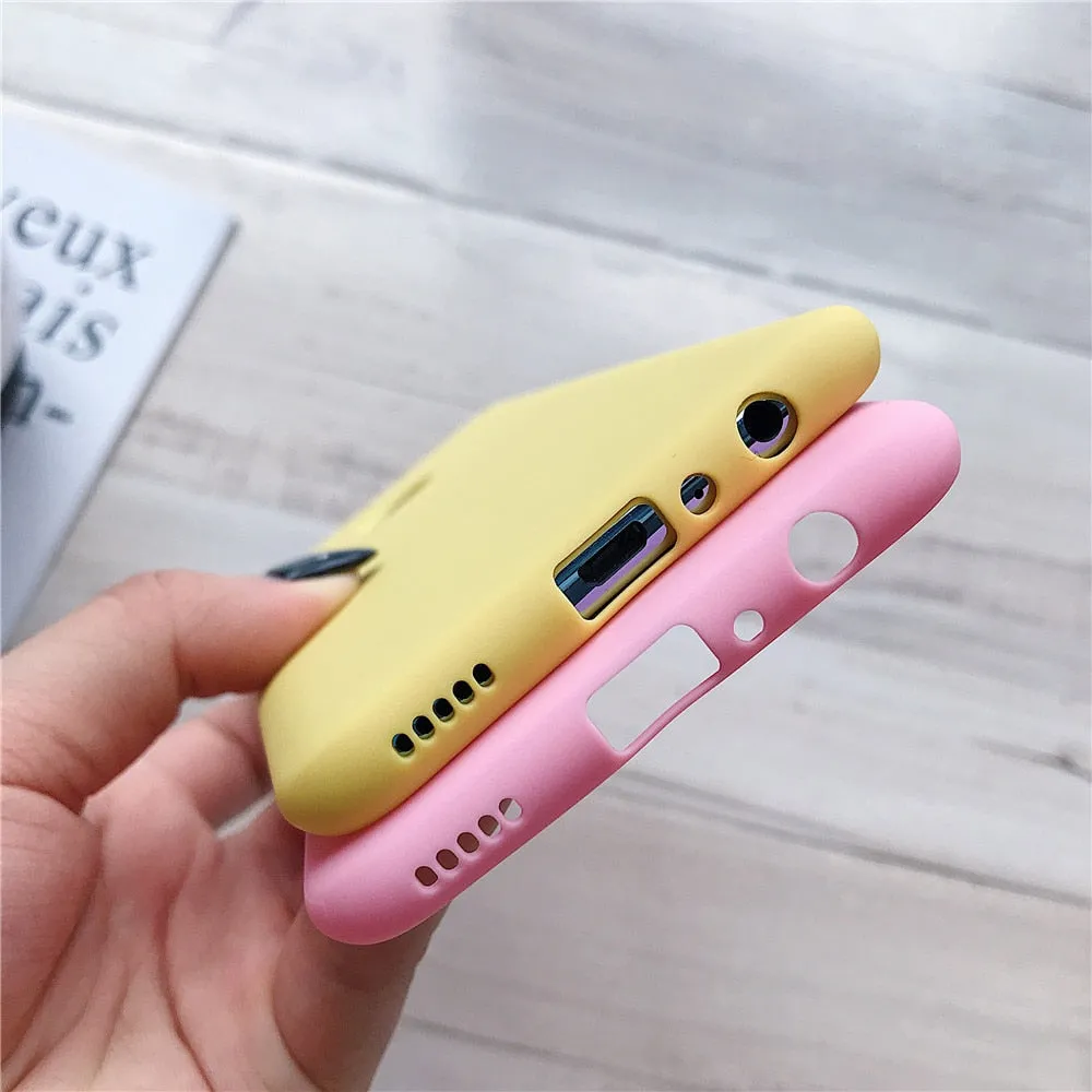 Anymob Samsung Yellow Soft Silicone Phone Cover Protection