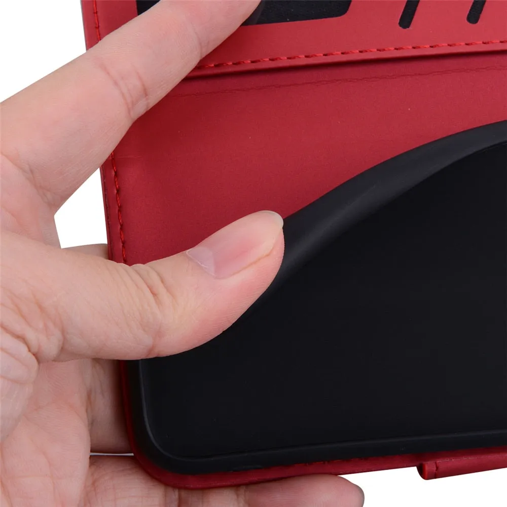 Anymob Xiaomi Redmi Black Panda Flip Case Leather Phone Wallet Cover Protection