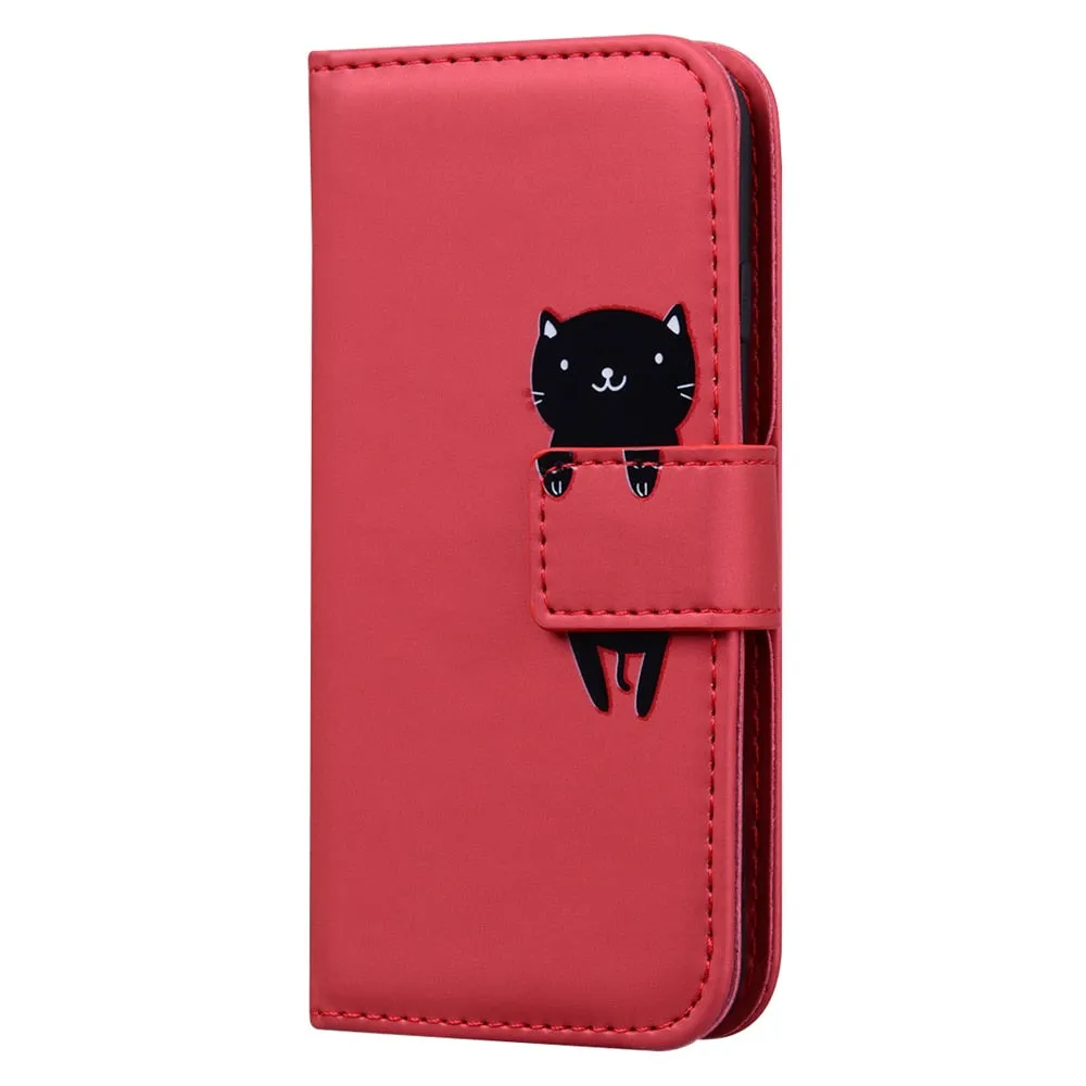 Anymob Xiaomi Redmi Black Panda Flip Case Leather Phone Wallet Cover Protection