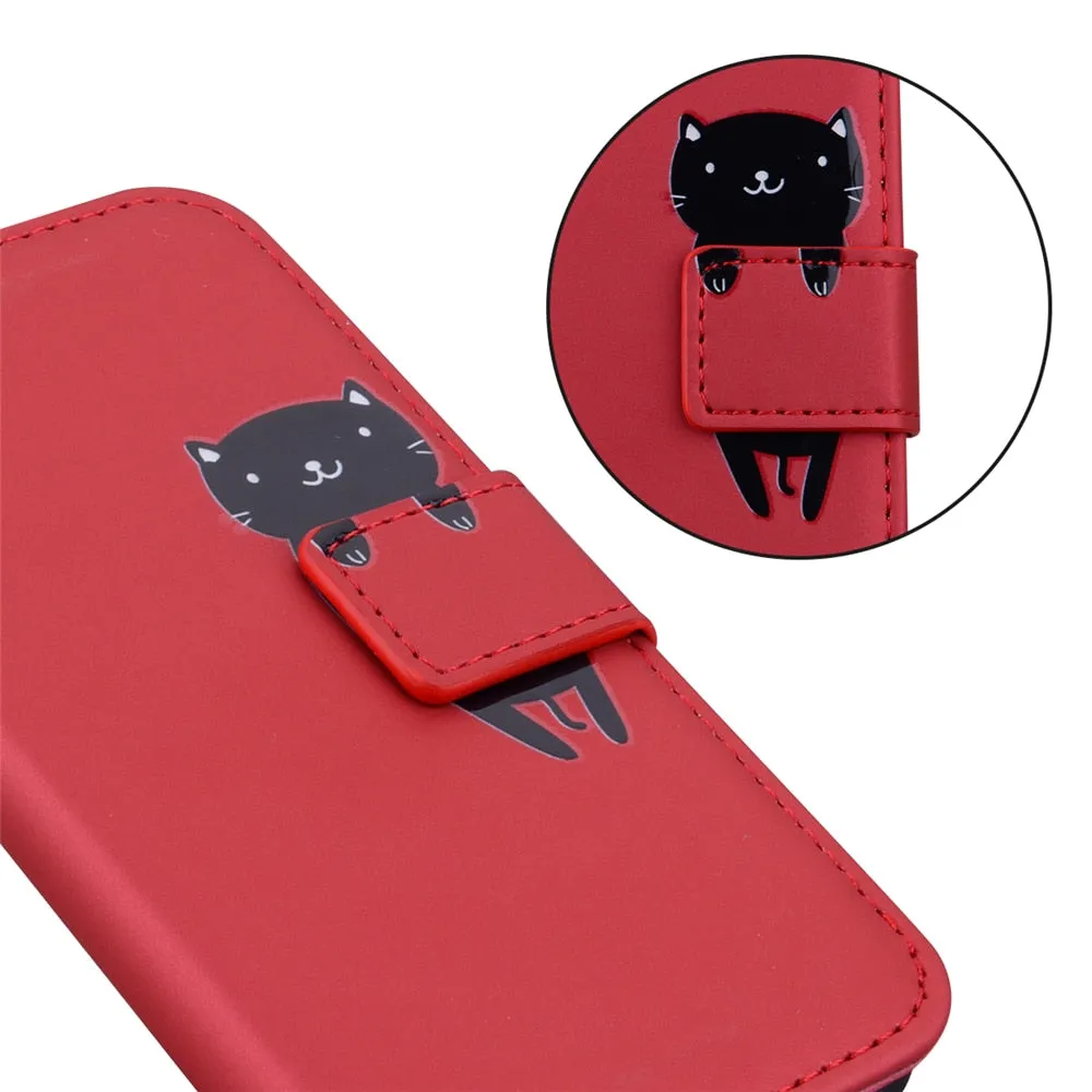 Anymob Xiaomi Redmi Black Panda Flip Case Leather Phone Wallet Cover Protection