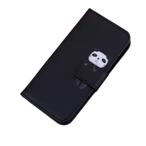 Anymob Xiaomi Redmi Black Panda Flip Case Leather Phone Wallet Cover Protection