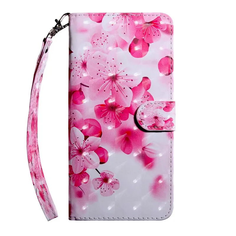 Anymob Xiaomi Redmi Pink Leather Case Flower Flip Wallet Cover Bag Shell Protection