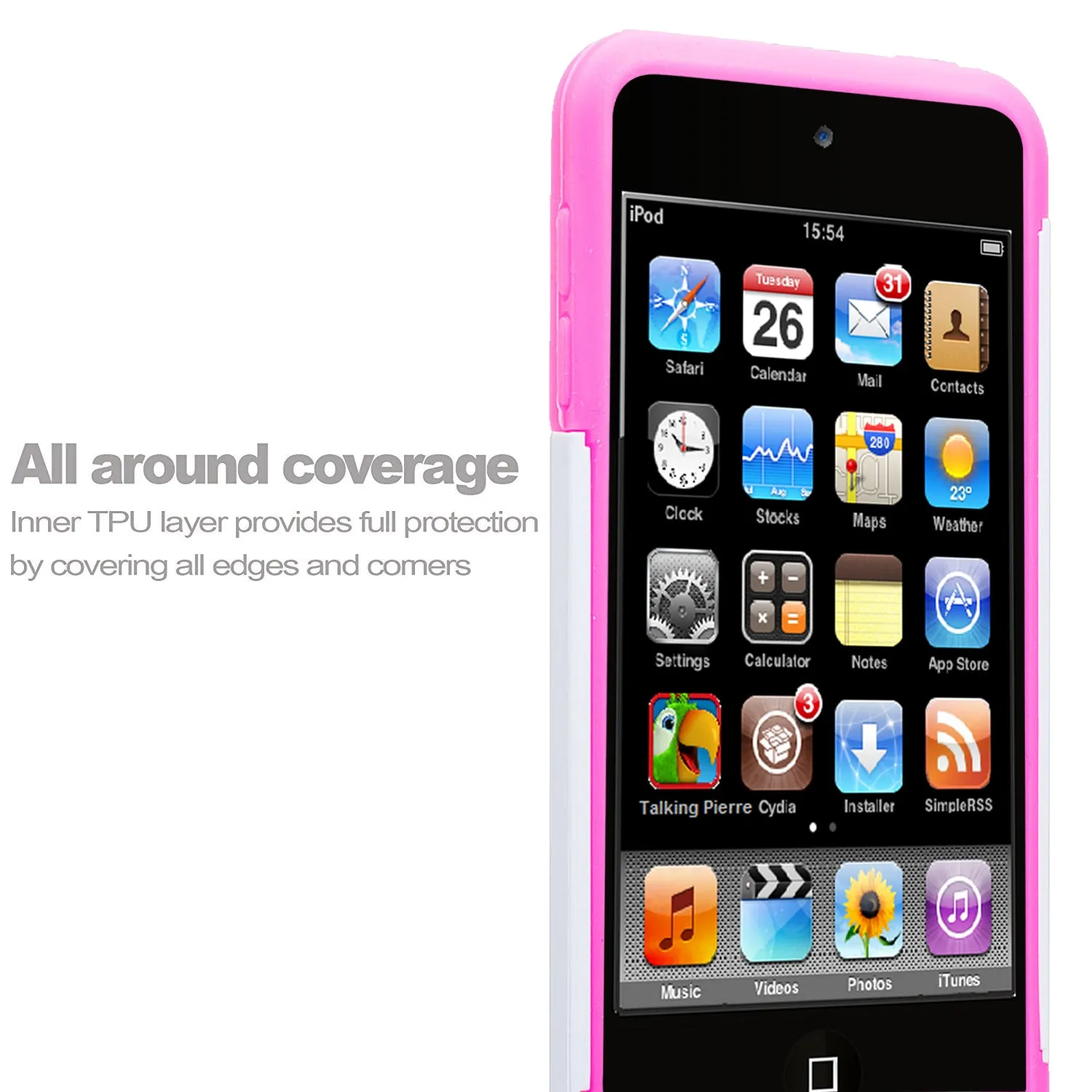 Apple iPod Touch 5 / Touch 6 Diamond Rhinestone Studded [Impact/Shock Resistant] Hybrid Dual Layer Case for Apple iPod Touch 5 / Touch 6 - Sunflower
