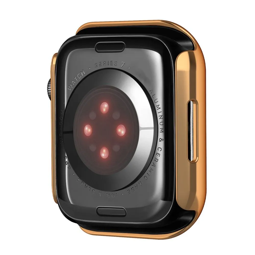 Apple Watch (41mm) electroplating cover with tempered glass - Rose Gold